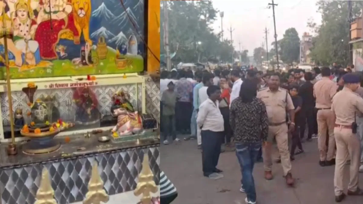 Shivling and idols smashed by Muslim man inside Shiva temple in Sagar, Madhya Pradesh 