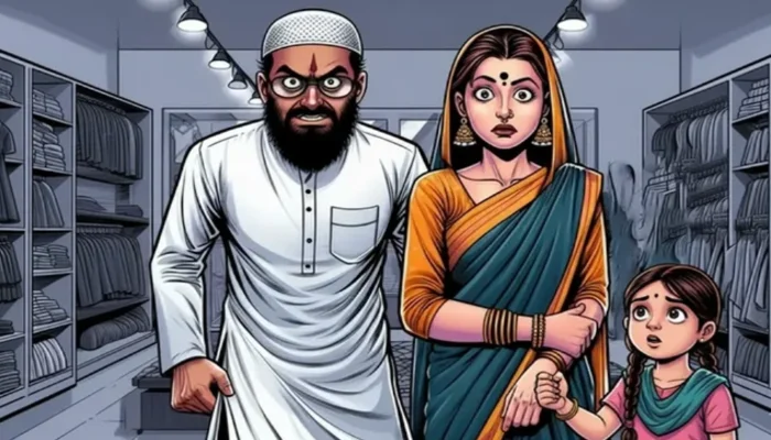 Hindu woman deceived and sexually exploited by Muslim man posing as Hindu; victim and her daughter coerced for conversion and forced to read namaz