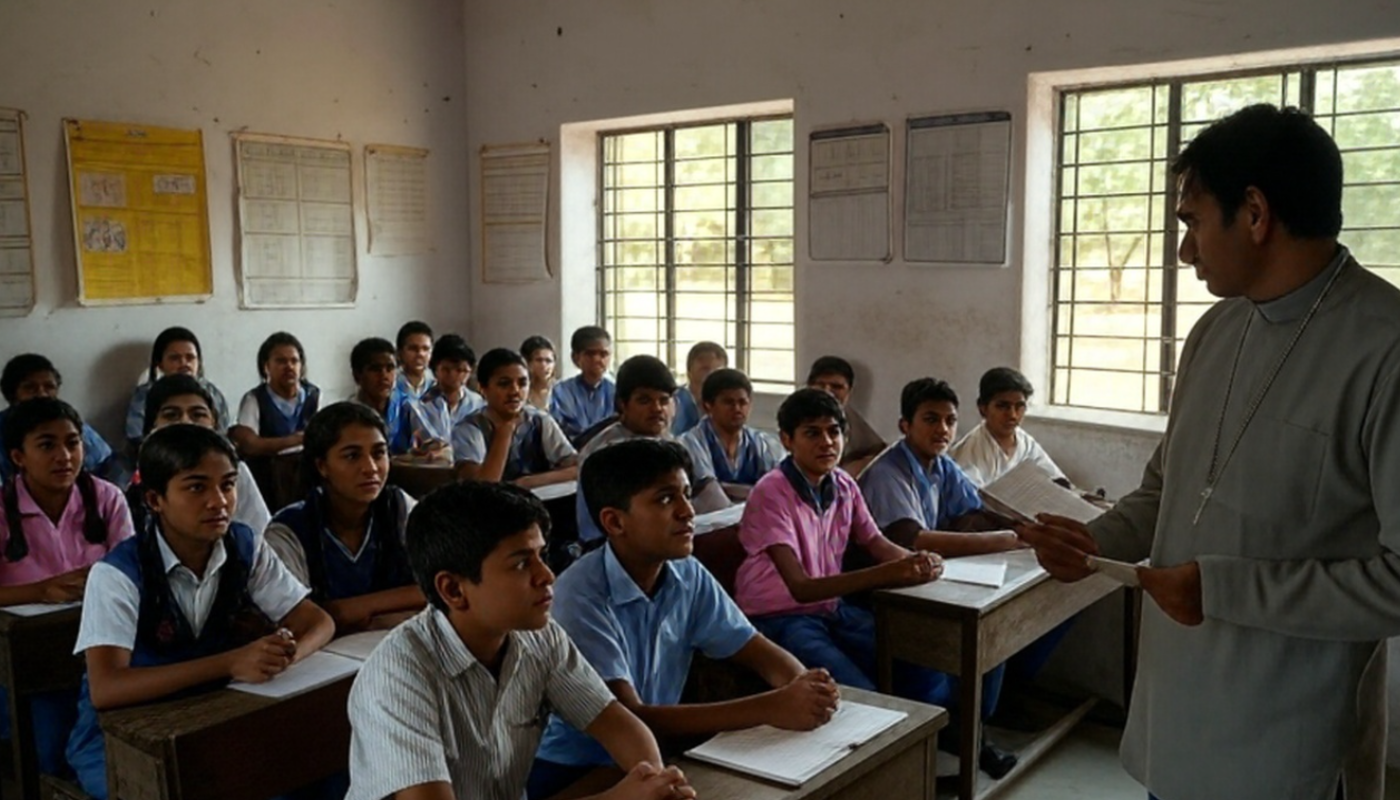 Minor Hindu students forced to convert by Christian teachers at government school, forced to remove tilak and kalava