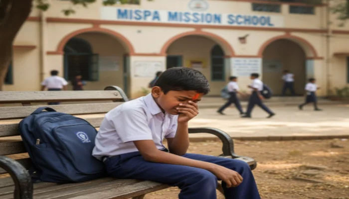 Minor Hindu boy abused and beaten by school director for greeting with Jai Shri Ram; previously targeted for wearing kalava