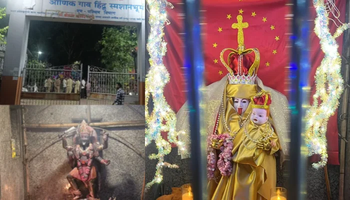Revered Hindu deity's idol desecrated by Christian missionaries in Mumbai, Maharashtra
