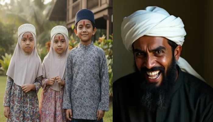 Minor Hindu children forcibly converted to Islam by their Muslim father