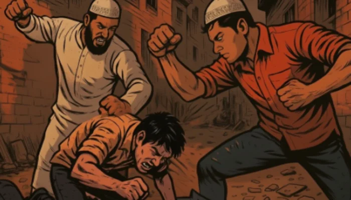 Hindu man abused, brutally assaulted and subjected to death threats by Muslims over minor dispute