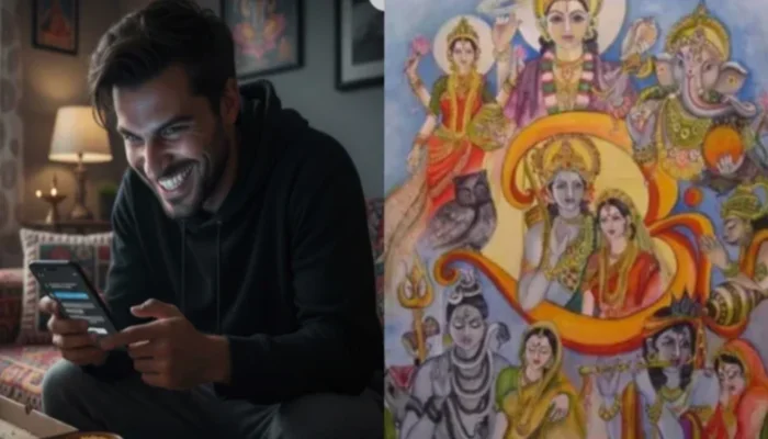 Derogatory remarks against Hinduism and its deities made by man on social media