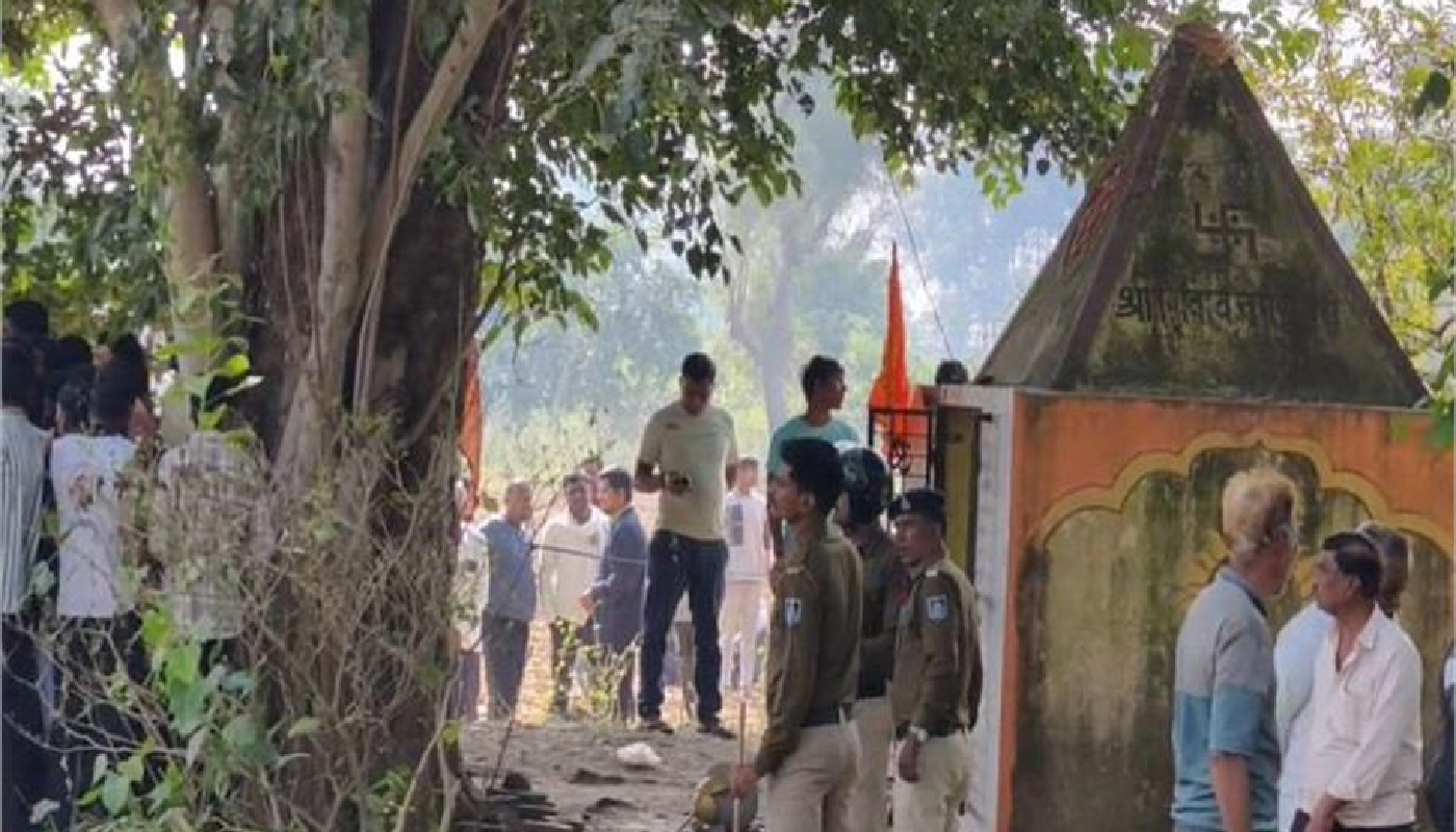 Hindu temple attacked, sacred religious symbols desecrated by miscreants in Madhya Pradesh