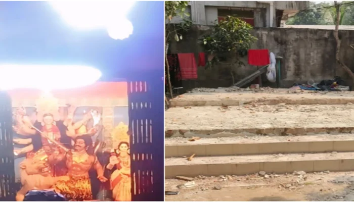 Ancient Hindu temple destroyed, sacred idols desecrated and temple land seized by group of men in Bangladesh