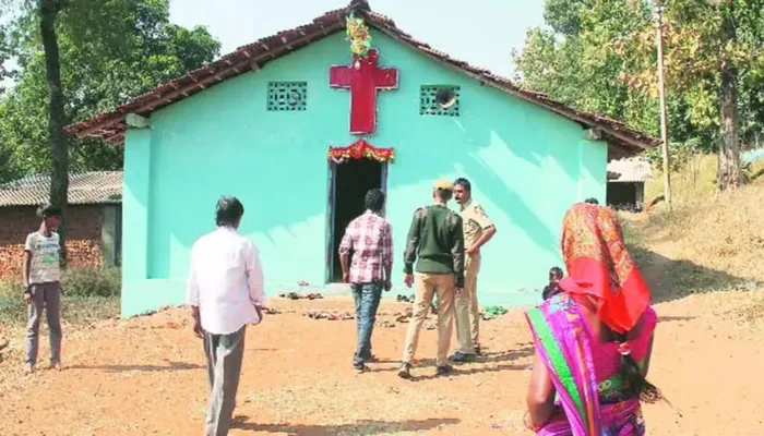 Hindus offered inducements to convert to Christianity; missionaries illegally construct church on tribal land