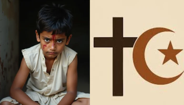 Minor Hindu boy forced to change his religion and eat meat; victim's parents assaulted for opposing conversion attempt