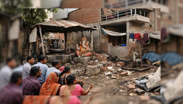 Hindu temple illegally encroached and reconstruction obstructed in Vidisha, Madhya Pradesh