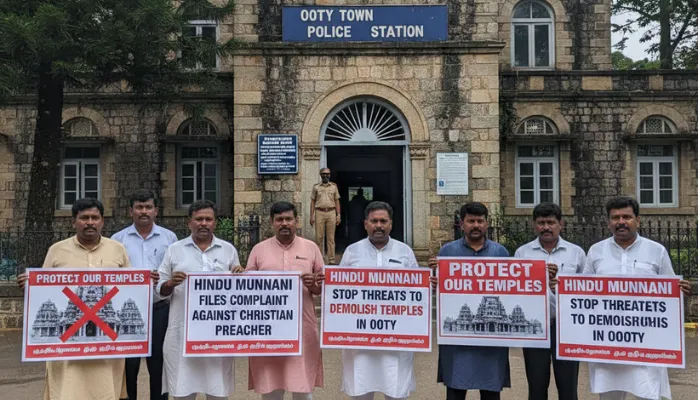 Hindus subjected to temple demolition threats by Christian preacher for opposing illegal conversions