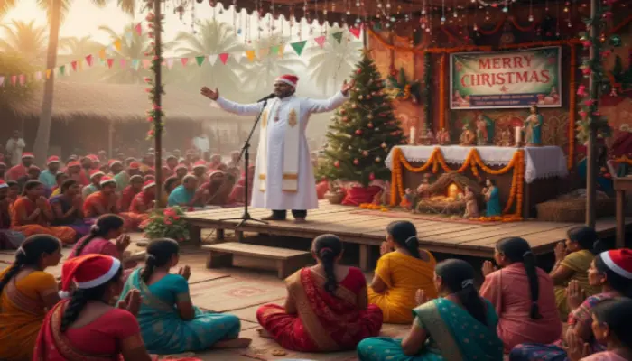 Hindu community lured to attend Christmas event, enticed for religious conversion by Christian man in Bahraich