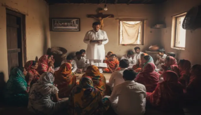 Hindus lured with inducements for Christian conversion; women discouraged from applying vermilion and worshipping Hindu deities