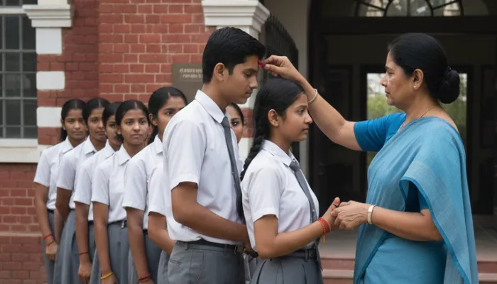 Hindu students punished and humiliated for Tilak, Kalava by Muslim administration at school