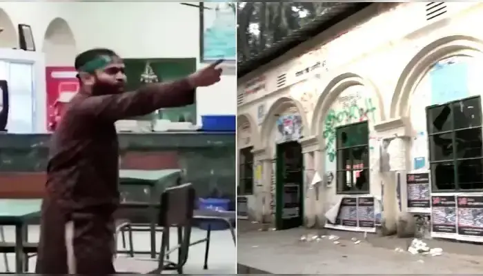 Hindu-owned shop vandalised by Muslims in Bangladesh amidst chanting of Islamic supremacist slogans