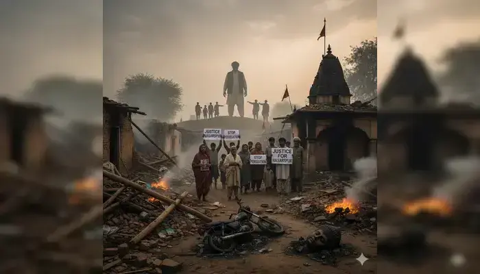 Hindu village torched, homes and temple demolished by Muslim landlord in Sindh, Pakistan