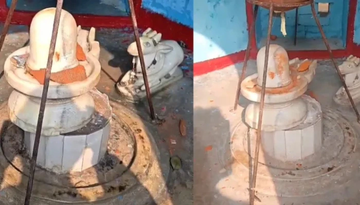 Hindu temple targeted, sacred Shivalinga desecrated by miscreants in Uttar Pradesh