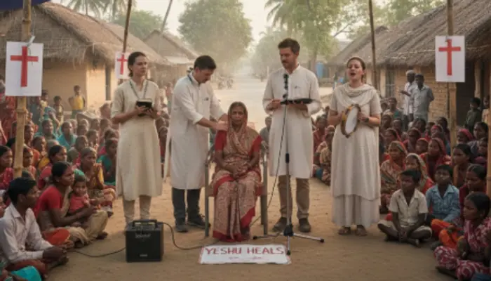 Hindu villages brainwashed for religious conversion under guise of healing meeting by Christian missionaries