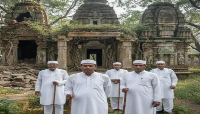 Ancient Hindu temple desecrated and illegally encroached upon by members of Muslim community in Jabalpur, Madhya Pradesh
