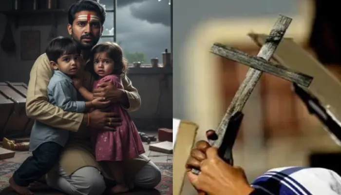 Hindu man and his children targeted for forced religious conversion by their Christian relatives in Madhya Pradesh