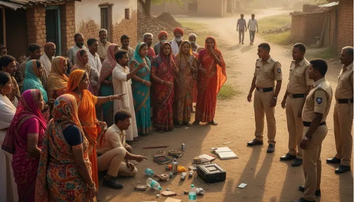 Hindu residents face conversion attempts to Christianity during a prayer meeting in Lakhimpur Kheri district, Uttar Pradesh