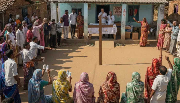 Hindu residents lured into Christianity through inducements; recurring pattern observed in Ismailpur, Bihar