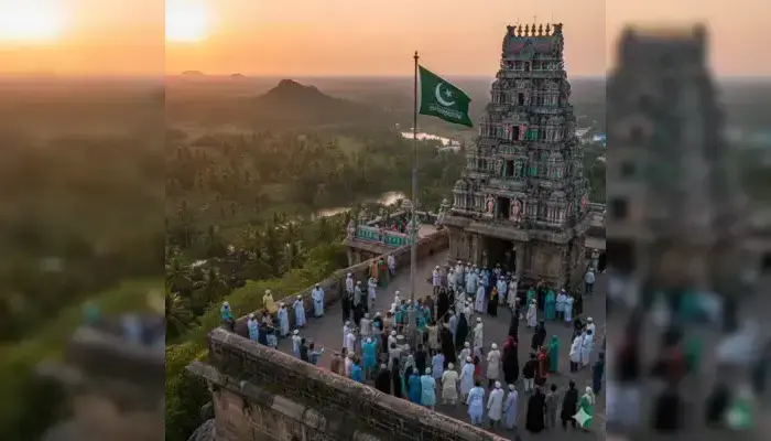 Hindu religious site desecrated by Muslims; Islamic flag hoisted within temple premises in Tamil Nadu