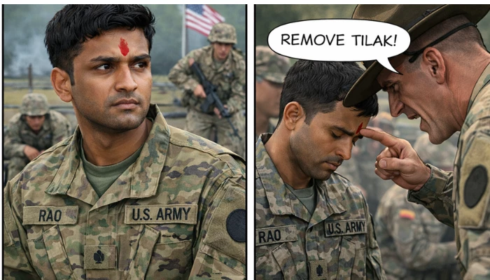 Hindu soldier restricted from wearing tilak, threatened with deportation during army training in United States