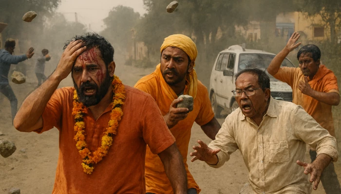 Hindu temple workers brutally assaulted by unidentified people in Mandsaur, Madhya Pradesh