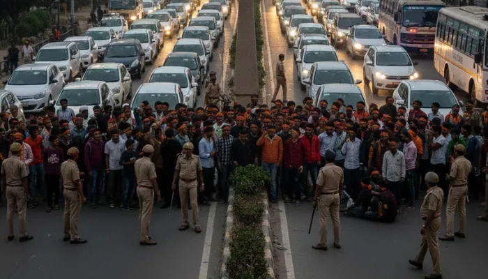 Hindu youth faced assault by Muslim men for a trivial issue while travelling in a bus to Khargone district, Madhya Pradesh.