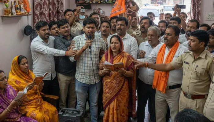 Hindu residents face religious conversion attempts by Christian missionary under guise of prayer meeting in Bijnor, Uttar Pradesh 