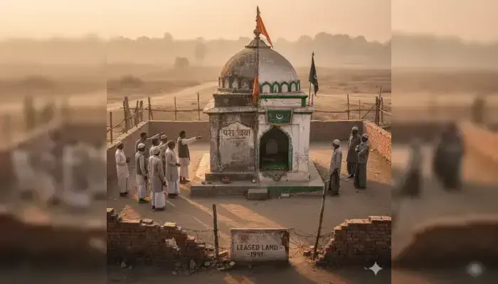 Hindu saint's samadhi in Shravasti desecrated by Muslims who built illegal Islamic shrine over it