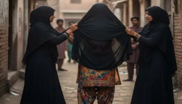 Minor Hindu girl forced to wear burqa, threatened and harassed for religious conversion by Muslim classmates