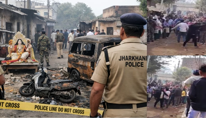Hindu devotees attacked during Saraswati Puja procession by Muslim mob; houses vandalised in Jharkhand