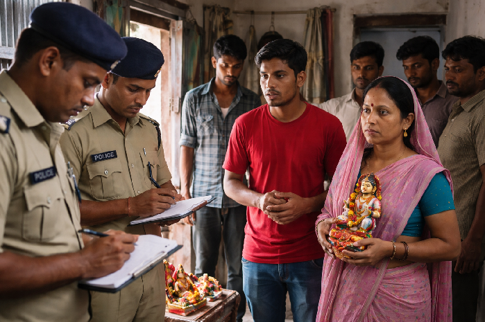 Hindu family coerced to convert to Christianity under pretext of curing illnesses; victims pressured to discard Hindu deities from their home
