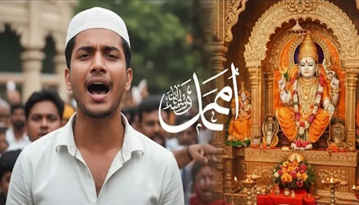 Hindu religious sentiments insulted; Muslim man shares video of YouTuber reciting kalma in front of Hindu deity