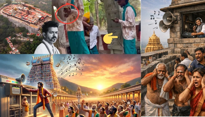 Hindu temple's sanctity desecrated as man plays movie songs on loudspeakers inside its premises