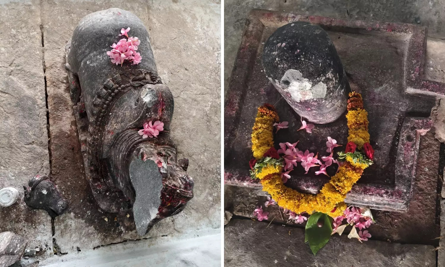 Sacred Shivalinga and temple idols vandalised by miscreants during Mahashivratri festival in Karnataka