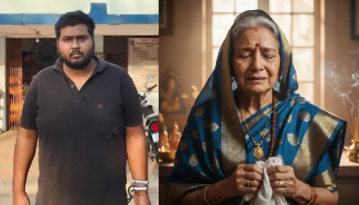 Hindu woman coerced and assaulted for religious conversion by her Christian son; accused threw away idols of Hindu deities