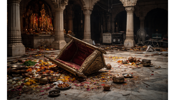 Hindu temple and sacred religious items vandalised by miscreants after Ramayan recitation event in Uttar Pradesh