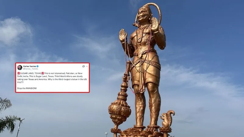 Attack on Hindu sentiments: American Christian journalist denigrates Hindu community and Lord Hanuman's statue on social media