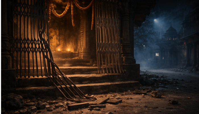 Hindu temple located near a mosque attacked, aarti disrupted, and devotees stone-pelted by Muslims in Jabalpur