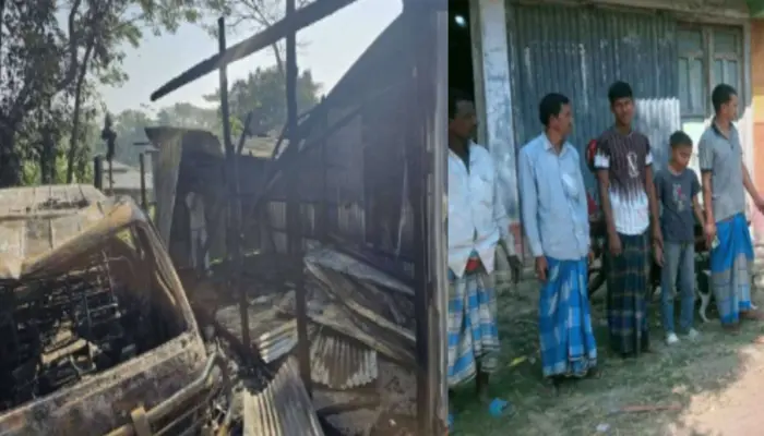 Hindu families targeted in coordinated communal violence by Muslim mob, amidst persecution of Hindus in Bangladesh