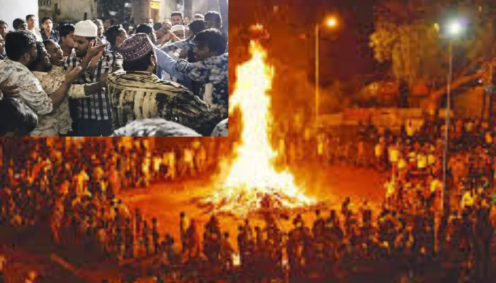 Hindu religious ritual halted, women abused by armed Muslim mob during Holika Dahan in Rajkot, Gujarat