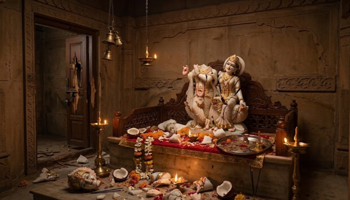 Sacred Hindu idol vandalised and stolen from ancient Shiva temple by Muslim man in Aligarh