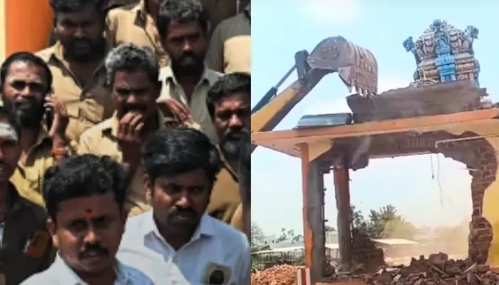 Sacred Hindu temple ruthlessly demolished by state authorities in Tirunelveli, Tamil Nadu