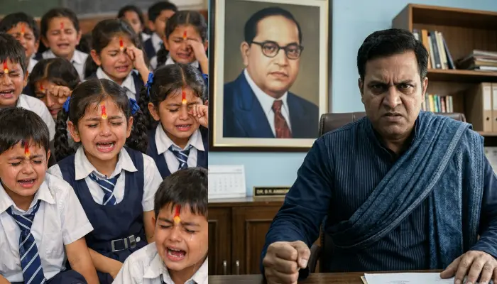 Minor Hindu students restricted from wearing tilak in school by Ambedkarite principal in Pune