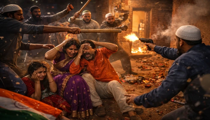 Hindu family assaulted with rods and stones, gun fire shot by Muslim men for celebrating India's victory in T20 Cricket World Cup