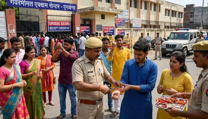 Hindu students forced to remove sacred religious symbols by police during examination, defying government order 