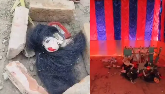 Sacred idols of Hindu deities desecrated by unidentified miscreants in Murshidabad, West Bengal
