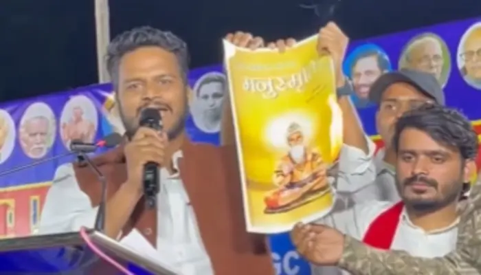 Hindu sentiments outraged as Indian politician burns Manusmriti and makes derogatory remarks against Brahmins